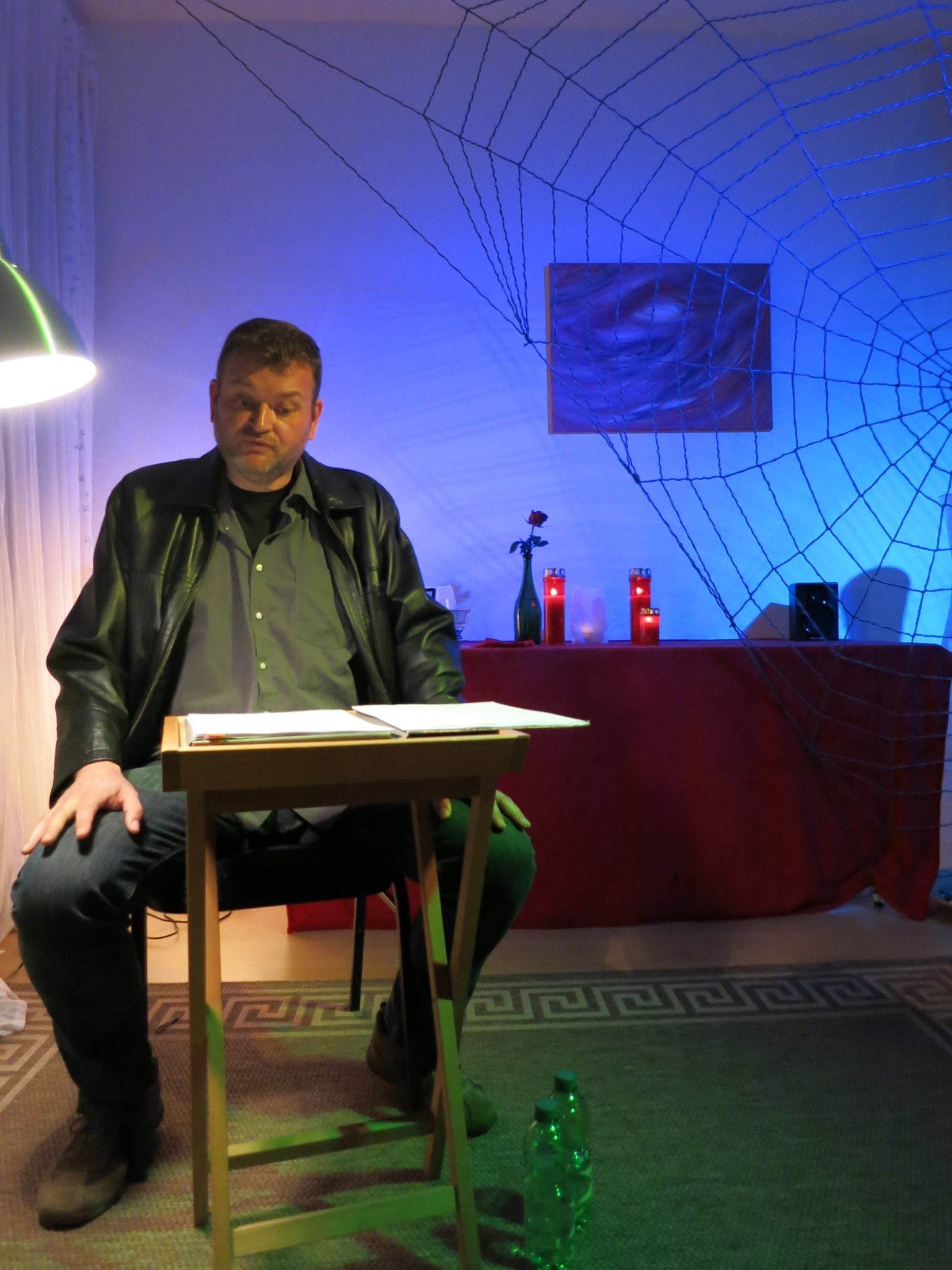 Oliver Peters, Pseudonym Graf Peters, bei der Lesung